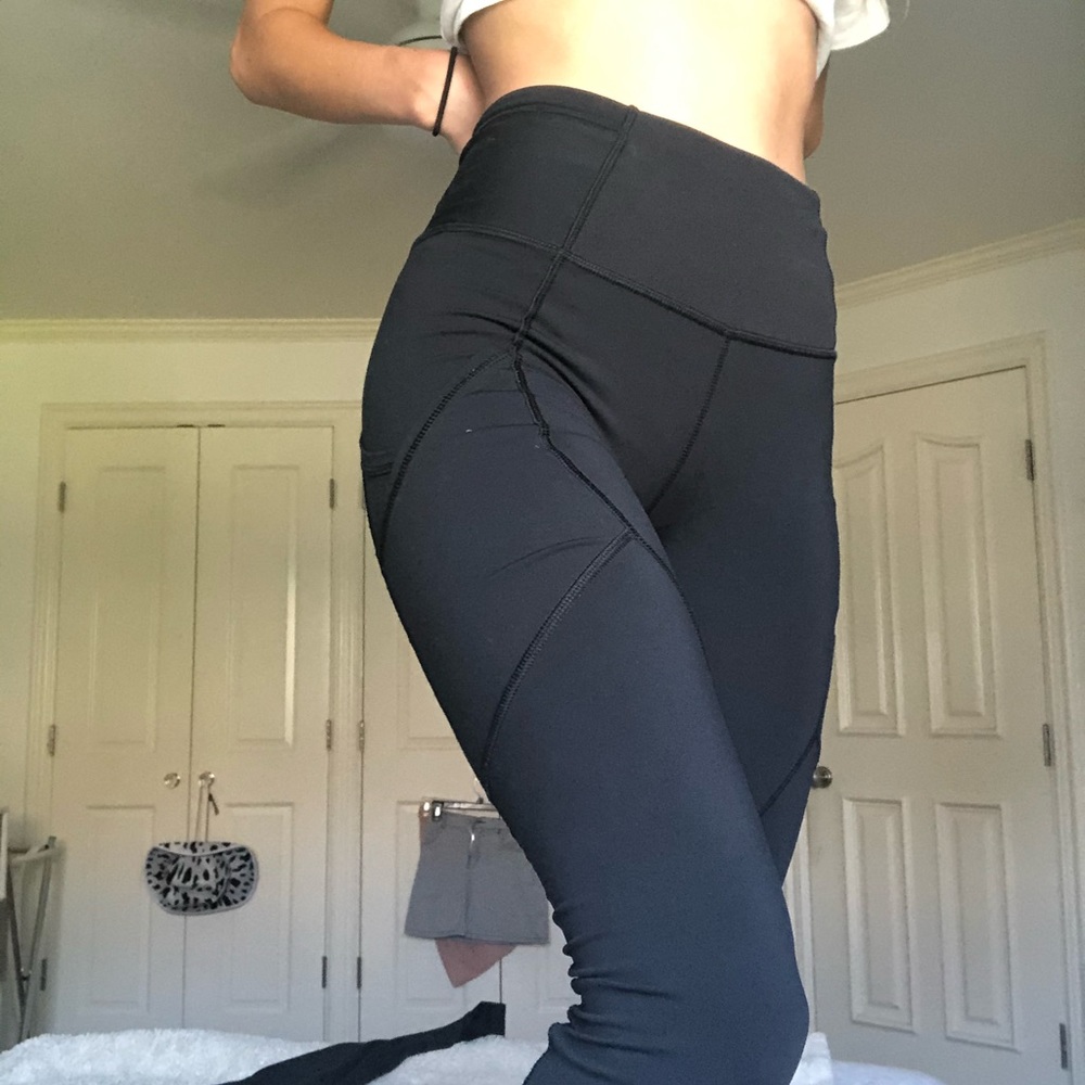 lululemon cropped leggings black
